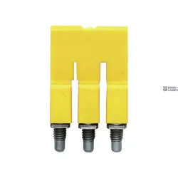 Weidmüller 1053760000 — Terminal Block Cross-Connector when screwed in, yellow, 32 A Poles 3 P 5.10 Ins Yes W 7 mm Weidmüller 1053760000 — Terminal Block Cross-Connector when screwed in, yellow, 32 A Poles 3 P 5.10 Ins Yes W 7 mm
