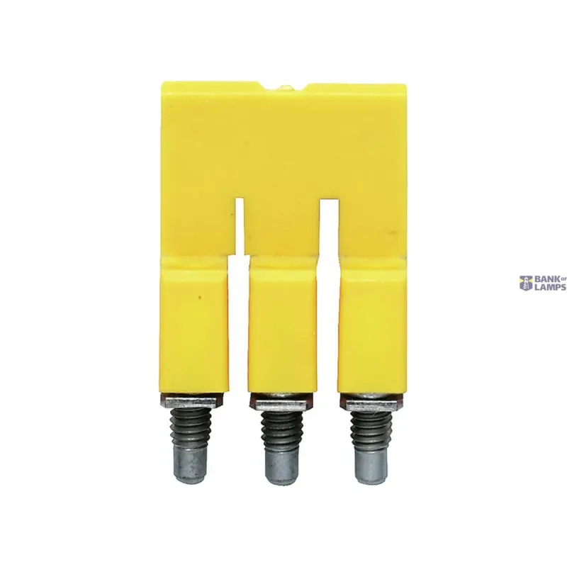 Weidmüller Terminal Block Cross-Connector when screwed in, yellow, 32 1053760000
