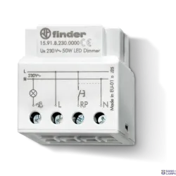 FINDER 159182300000 — Dimmer Electric linear wall Box Mount, LED, 230VAC, max., 100W, 50, 60Hz FINDER 159182300000 — Dimmer Electric linear wall Box Mount, LED, 230VAC, max., 100W, 50, 60Hz