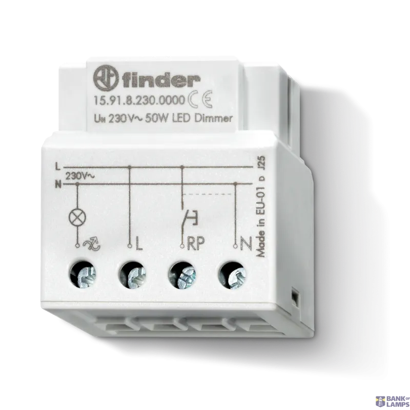 FINDER Dimmer Electric linear wall Box Mount, LED, 230VAC, max 159182300000