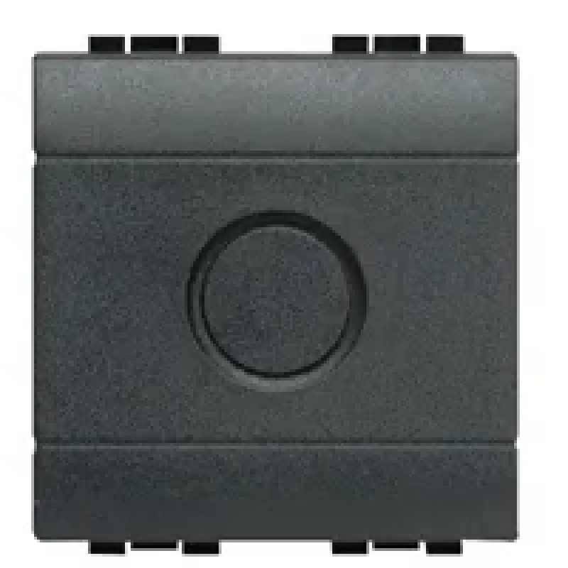 BTicino Blank Cover Plate 2 Modules, IP20, Black L4951
