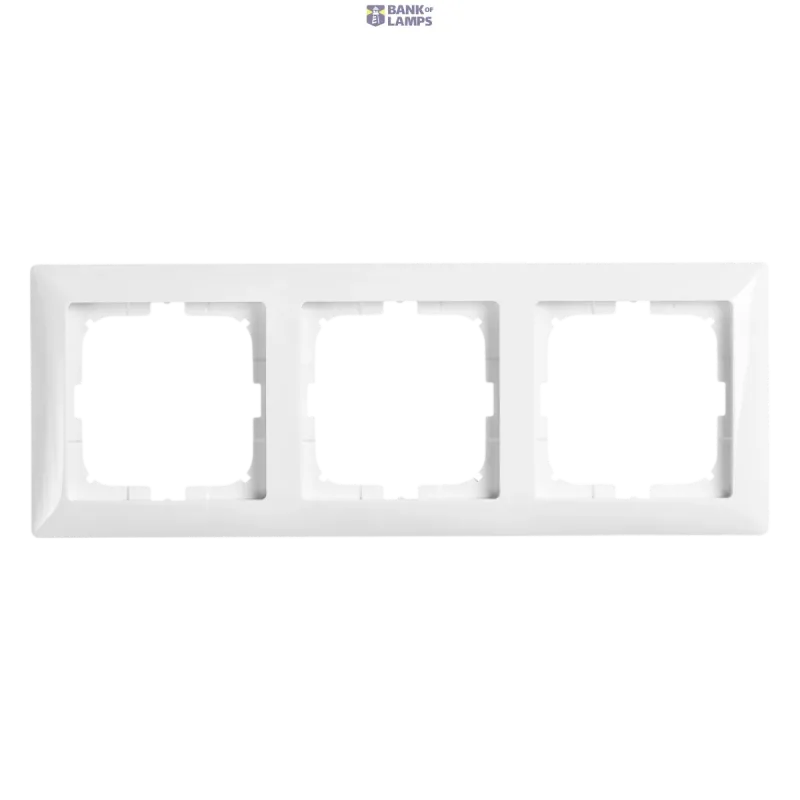 PATRON Cover Frame 3V Basic 55 White AB03W