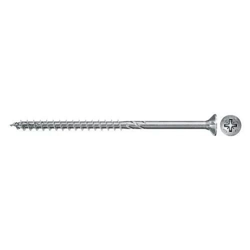 Fischer Kokskrūves PZ2 5,0X100 balti cinkotas, 100 gab. 61-670407