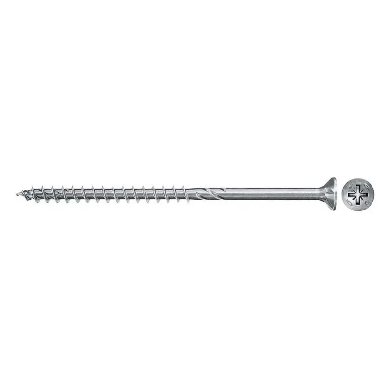 Fischer Kokskrūves PZ2 5,0X100 balti cinkotas, 100 gab. 61-670407
