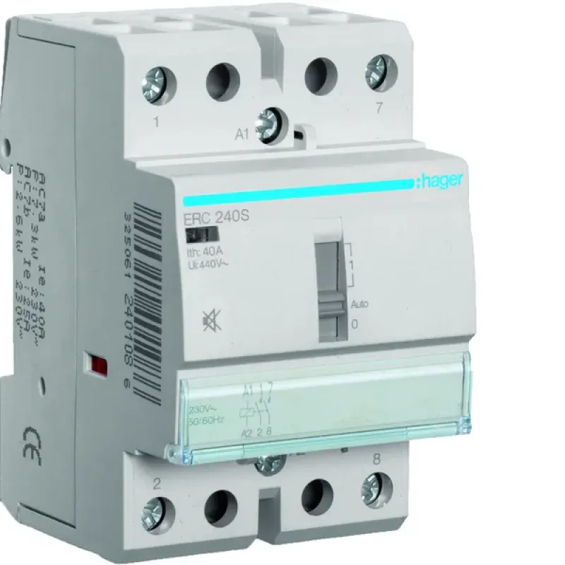 Hager Humfree Override Cont 40 A, 2NO, 230 V ERC240S