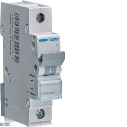 Hager MBN120E — автоматический выключатель 1P, 6 kA B-20 A, 1M