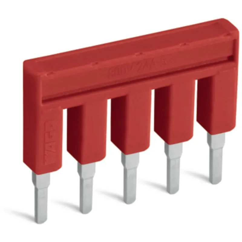 WAGO Jumper 8-Way, Red, Insulated 2002-408-000-005