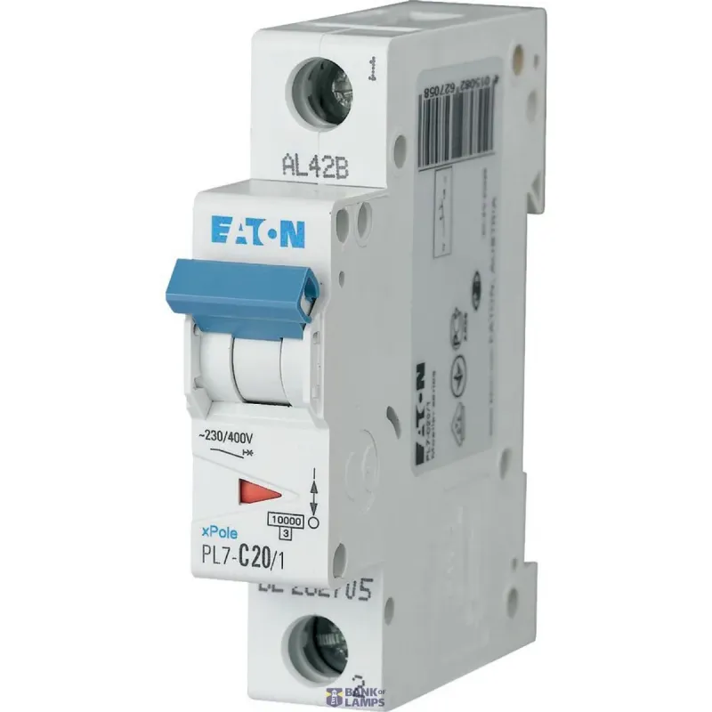 EATON PL7-B20/1 Miniature circuit breaker (MCB), 20 A, 1p 262677