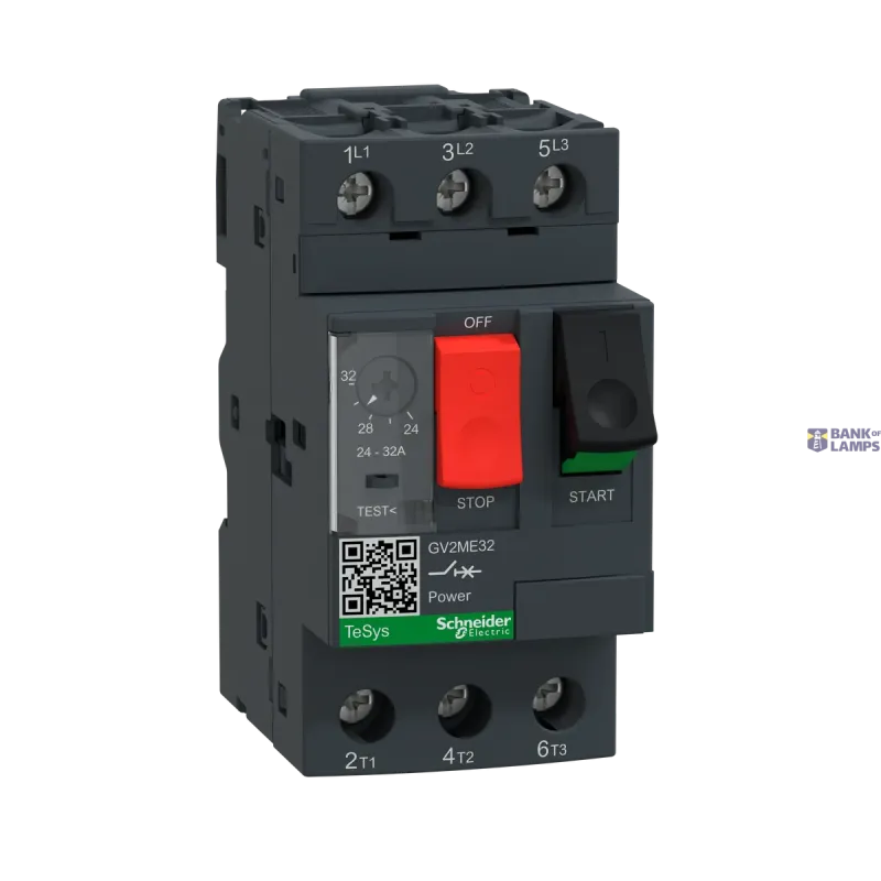 Schneider Electric Motor Protection Circuit Breaker TeSys GV2, 3P, 32 A, 50 GV2ME32