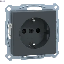 Schneider Electric MTN2300-0414 — Socket Outlet Merten System M SCHUKO, Screwless Terminals, Anthracite, SCHUKO -Outlet, Shutter, System M Schneider Electric MTN2300-0414 — Socket Outlet Merten System M SCHUKO, Screwless Terminals, Anthracite, SCHUKO -Outlet, Shutter, System M
