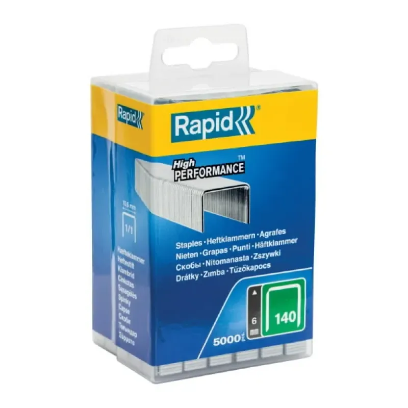 Rapid Skavas 140/6 5000 gab. 10,6x1,3mm, zaļas, Rapid 40303088