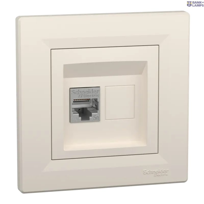 Schneider Electric Socket Asfora, STP, RJ45, Cat 5 EPH5000123