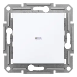 Schneider Electric EPH0170121 — Frame Asfora, 1P, White, ole Switch - 10AX Screwless, Wo