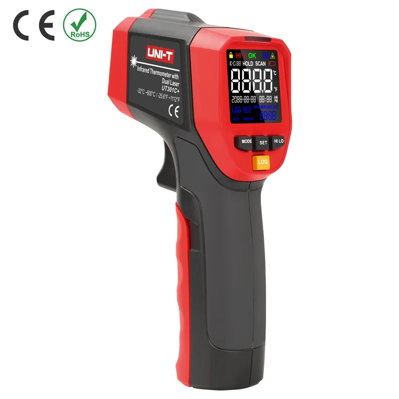 UNI-T Profesionālais infrasarkano staru termometrs -32°C UT302C-