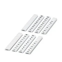 Phoenix Contact 0808671:0041 — Zack Marker Strip ZBF 5,LGS:FORTL.ZAHLEN 41-50, Latching, Consecutive Numbers 41 ... 50, white