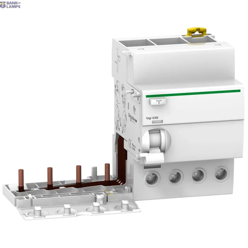Schneider Electric Add-On Residual Current Device Acti9 Vigi iC60, 4P, 63A A9V65463
