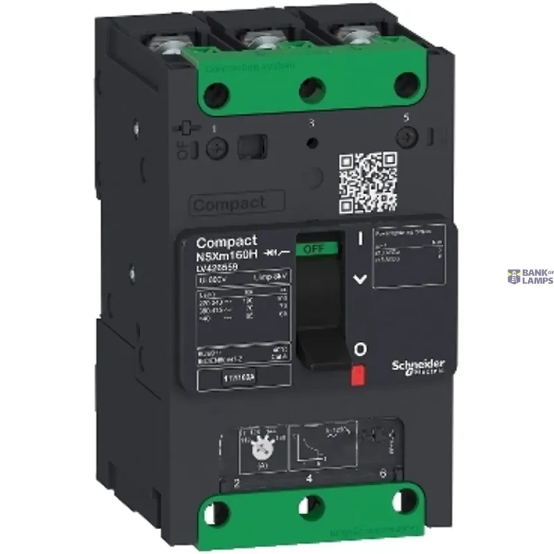 Schneider Electric Circuit Breaker ComPact NSXm, 3P, 80 A, 415 V, 85 kA LV426356