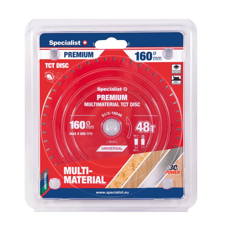 Specialist+ Griešanas disks 160x48Tx20mm, Multimaterial PREMIUM 51-3-16048