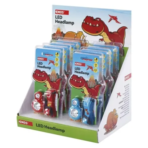 EMOS Priekšējais lukturis - Dino, 2× CR2032, 8 gab., vitrīna P3540