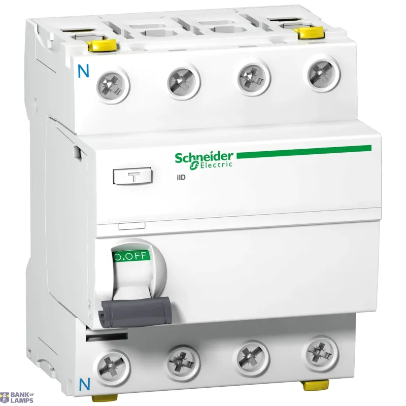 Schneider Electric Circuit Breaker A-SI, 4P, 100A, 100mA A9Z32491