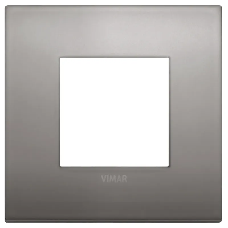 Vimar Classic plate 2M metal black nickel 19642-10