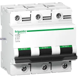 Schneider Electric A9N18425 — automātslēdzis Acti9 C120H, 3P, 100 A, B Curve, 15000 A, 375 V DC