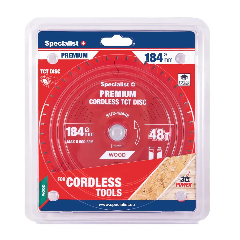 Specialist+ Griešanas disks 184x48Tx20/16mm, Cordless PREMIUM 51-2-18448