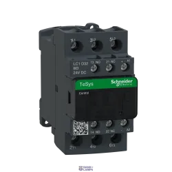 Schneider Electric LC1D32BD — Contactor TeSys Deca, 3P, 32 A, 440 V, 3NO, IP20, 24 V DC, Rail Schneider Electric LC1D32BD — Contactor TeSys Deca, 3P, 32 A, 440 V, 3NO, IP20, 24 V DC, Rail