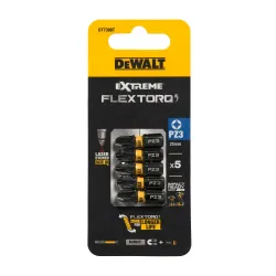 Skrūvgrieža uzgaļi FLEXTORQ PZ3, 25 mm, DeWALT, 5 gab.