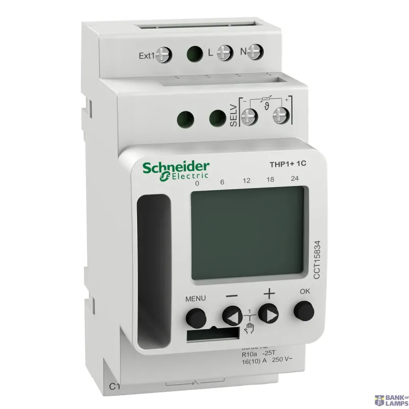 Schneider Electric Temperature Controller TH-THP1+ Acti9, THP1+ 1C (24h/7d) CCT15834