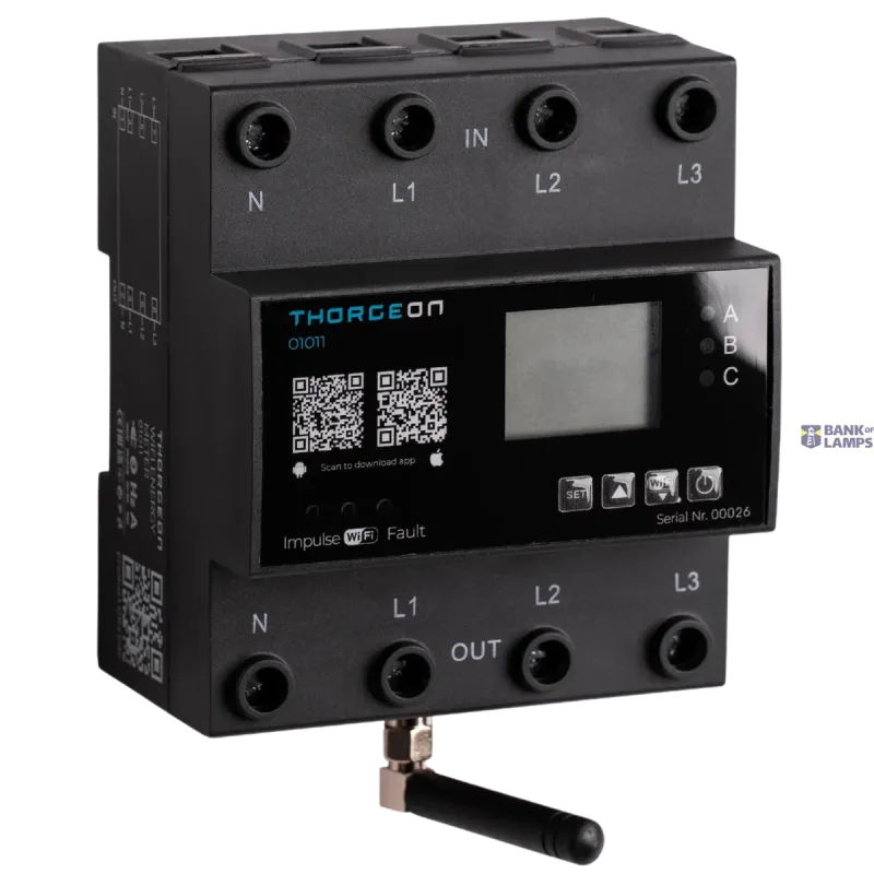 THORGEON 3-phase WIFI ENERGY METER 80(100A) 3P DIN IP20 01011