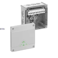 Spelsberg 80642001 — Junction Box Abox 060-6², Max. Conductor 6 mm², 690 V AC, IP66, IK07, 127 × 127 × 70 mm, Grey, Self-sealing Spelsberg 80642001 — Junction Box Abox 060-6², Max. Conductor 6 mm², 690 V AC, IP66, IK07, 127 × 127 × 70 mm, Grey, Self-sealing
