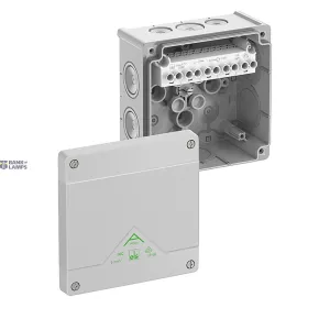 Spelsberg 80642001 — Junction Box Abox 060-6², Max. Conductor 6 mm², 690 V AC, IP66, IK07, 127 × 127 × 70 mm, Grey, Self-sealing Spelsberg 80642001 — Junction Box Abox 060-6², Max. Conductor 6 mm², 690 V AC, IP66, IK07, 127 × 127 × 70 mm, Grey, Self-sealing