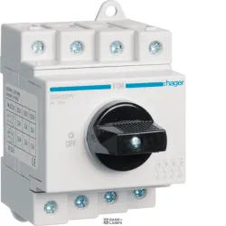 Hager SB432PV — выключатель DC 4P, 1000 V, 32 A