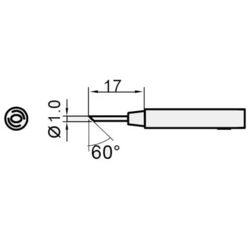 Pro'sKit 1C tipa rezerves uzgalis (I.D.: 4,0 mm, O.D.: 6,3 mm). 5SI-216N-1C