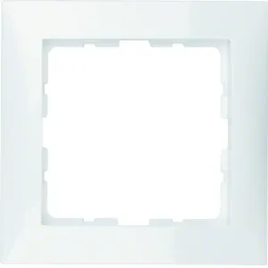Berker 10118989 — Frame 1gang, S.1, p. white glossy Berker 10118989 — Frame 1gang, S.1, p. white glossy