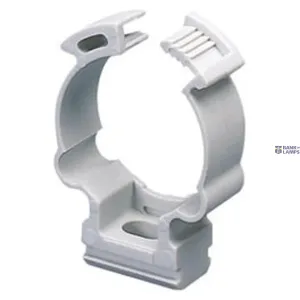 GEWISS GW50607 — Shockproof Polymer Saddle Collar Clip For External Conduits Ø 25mm, Grey RAL 7035 GEWISS GW50607 — Shockproof Polymer Saddle Collar Clip For External Conduits Ø 25mm, Grey RAL 7035