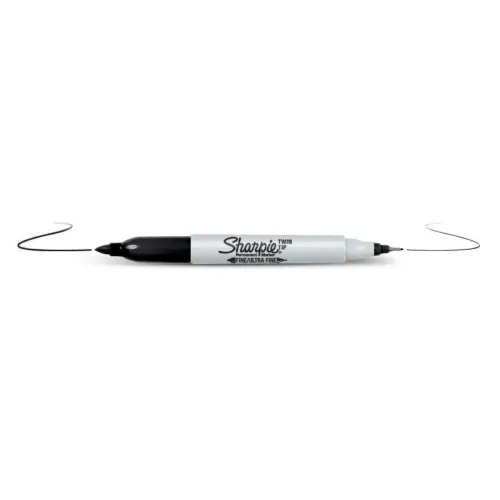 SHARPIE Marķieris Sharpie Twin Tip melns 09-811100