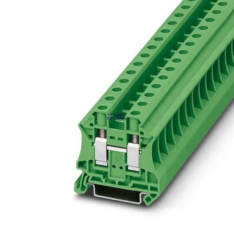 Phoenix Contact Feed-Through Terminal Block UT 10 GN, 57A, Screw 3046333