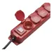 EMOS Extension Cord 3 m / 4 sockets / switch / black–red P14231