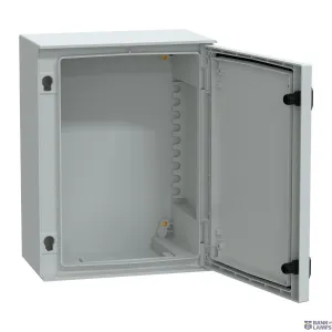 Schneider Electric NSYPLM43G — Empty Enclosure Thalassa PLM H430xW330xD200 mm, IP66, Grey (RAL 7035), Polyester reinforced with fibreglass, Wall mounted, Number Of Locks: 2, Access Schneider Electric NSYPLM43G — Empty Enclosure Thalassa PLM H430xW330xD200 mm, IP66, Grey (RAL 7035), Polyester reinforced with fibreglass, Wall mounted, Number Of Locks: 2, Access