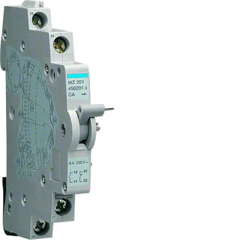 Hager Auxiliary Contact 1c+1o 6 A, 240 V AC MZ201
