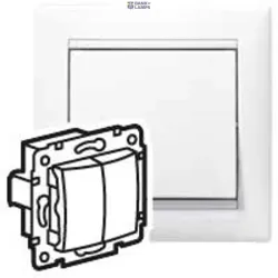 Legrand 774405 — выключатель Double Valena Life White, 1P, 10A, 250V, IP31