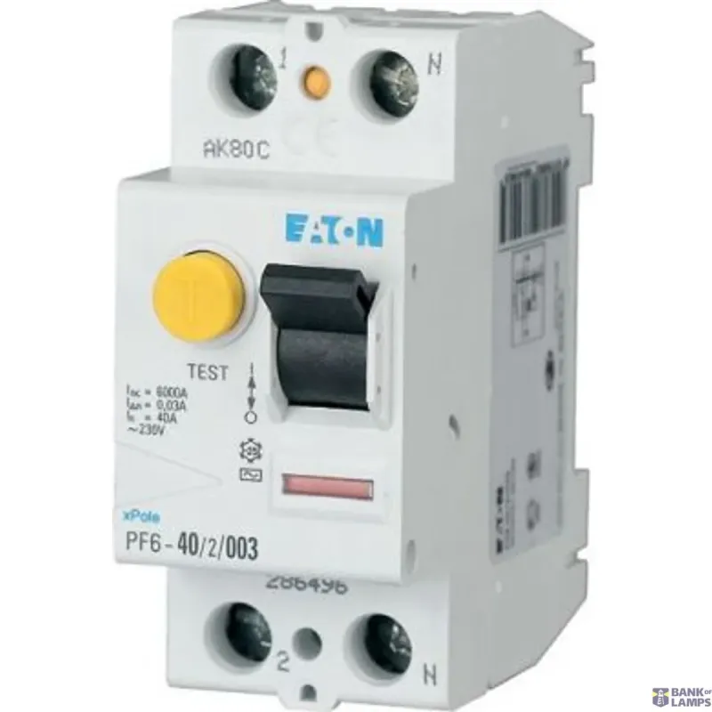 EATON PFL6-16/1N/C/003-A RCD/MCB combination, 16 A, 30 mA, MCB 112879