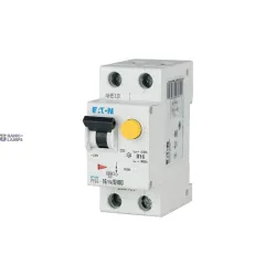 EATON 286431 — PFL6-16/1N/B/003 RCD/MCB combination, 16 A, 30 mA, MCB trip characteristic: B, 1p+N, RCD trip characteristic: AC EATON 286431 — PFL6-16/1N/B/003 RCD/MCB combination, 16 A, 30 mA, MCB trip characteristic: B, 1p+N, RCD trip characteristic: AC