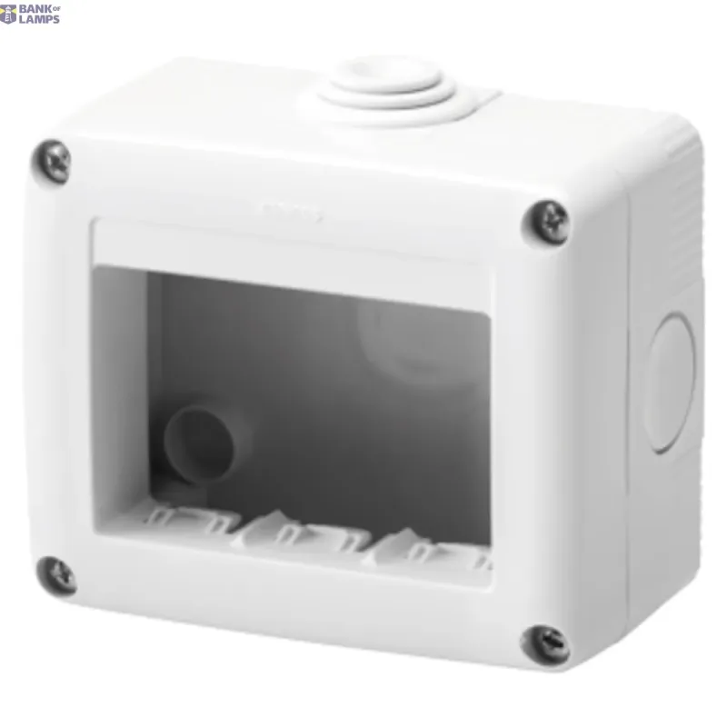 GEWISS Protected Enclosure For System Devices 3 Gang, Ral 7035 GW27003