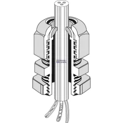HENSEL 3600209 — Cable Gland AKM 16 M16, 5–10mm, IP66/IP67, Grey, Outdoor HENSEL 3600209 — Cable Gland AKM 16 M16, 5–10mm, IP66/IP67, Grey, Outdoor