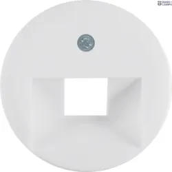 Hager WTF4107WG — Central Piece For UAE socket 1930/glass polar White, glossy