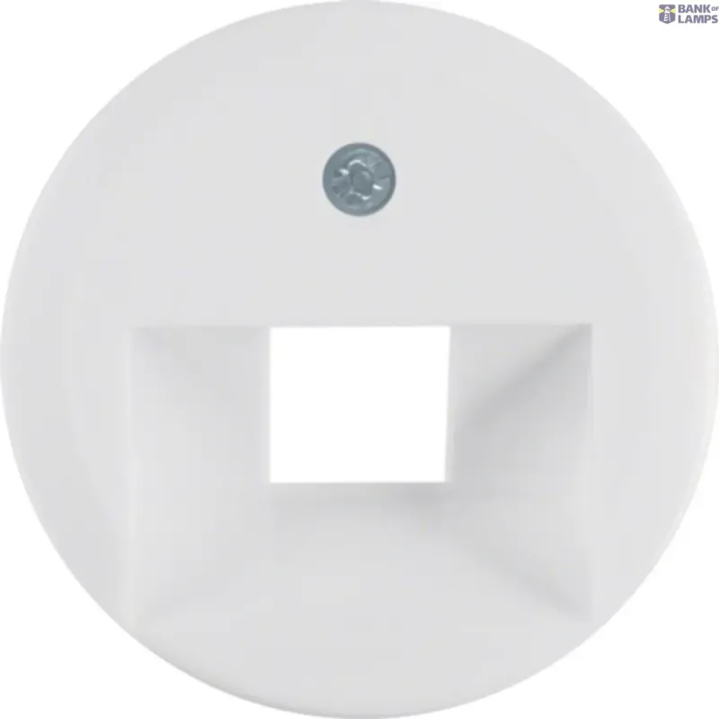 Hager Central Piece For UAE socket 1930/glass polar White, glossy WTF4107WG