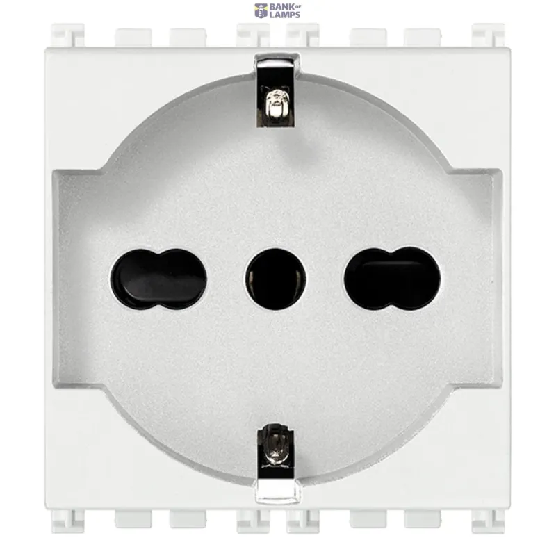 Vimar 2P+E 16A universal outlet white 19210-B